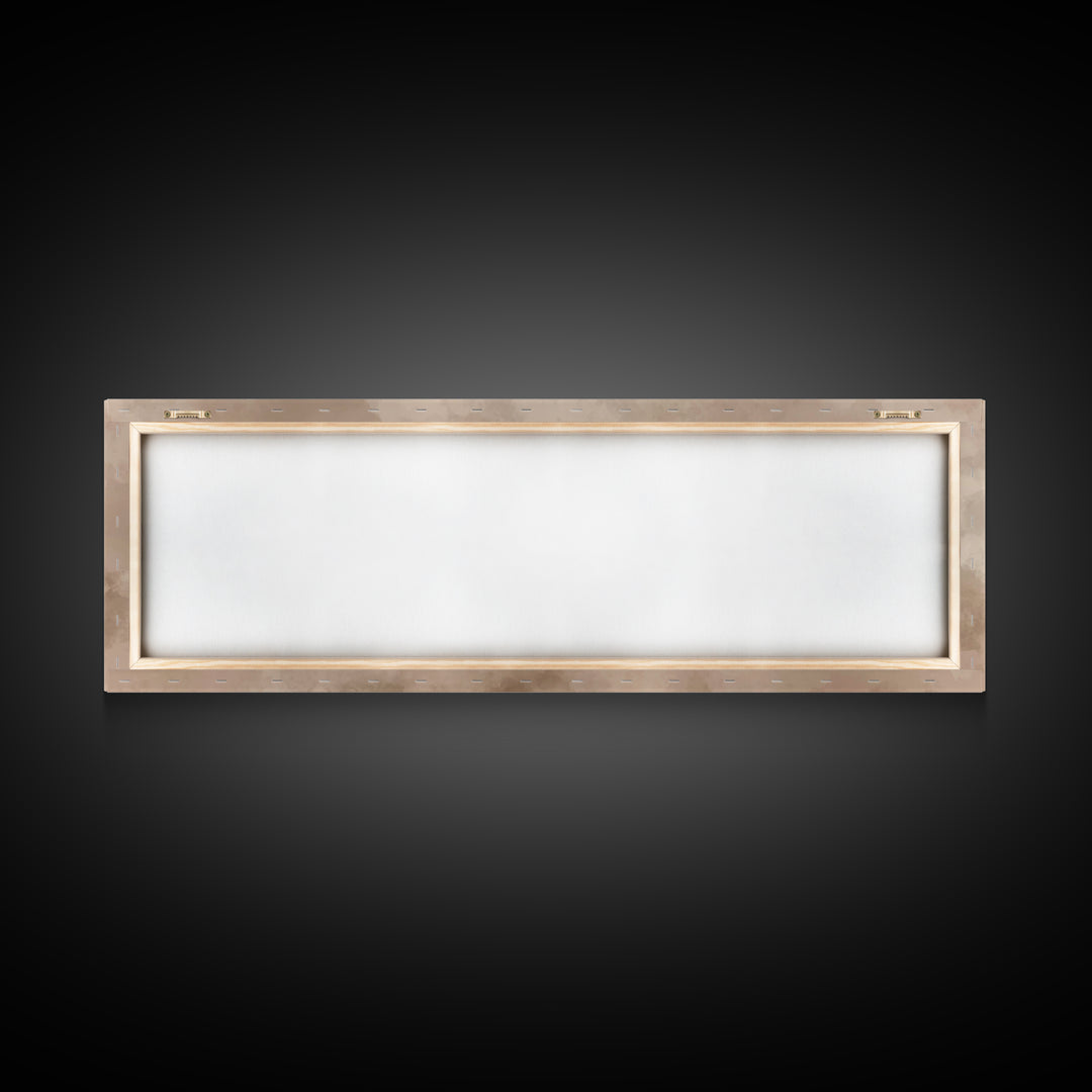 Dust And Dawn | Framed Canvas Print | Panoramic Frame | Christian Art Canvas | Jesus Painting | Christian Wall Art | Moody Christian Art |