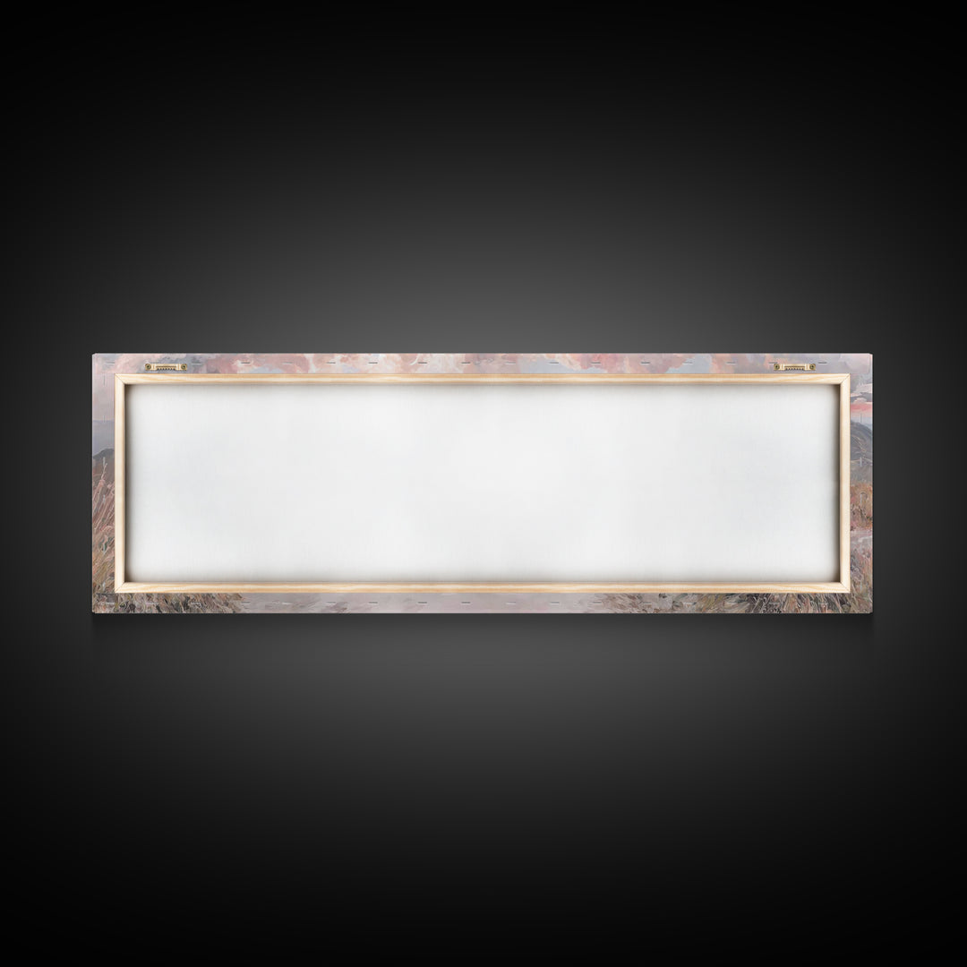Radiant Ascend, Framed Canvas Print, Extra Wide Art, Christian Wall Art, Christian Art Canvas, Jesus Painting, Modern Christian Painting, C