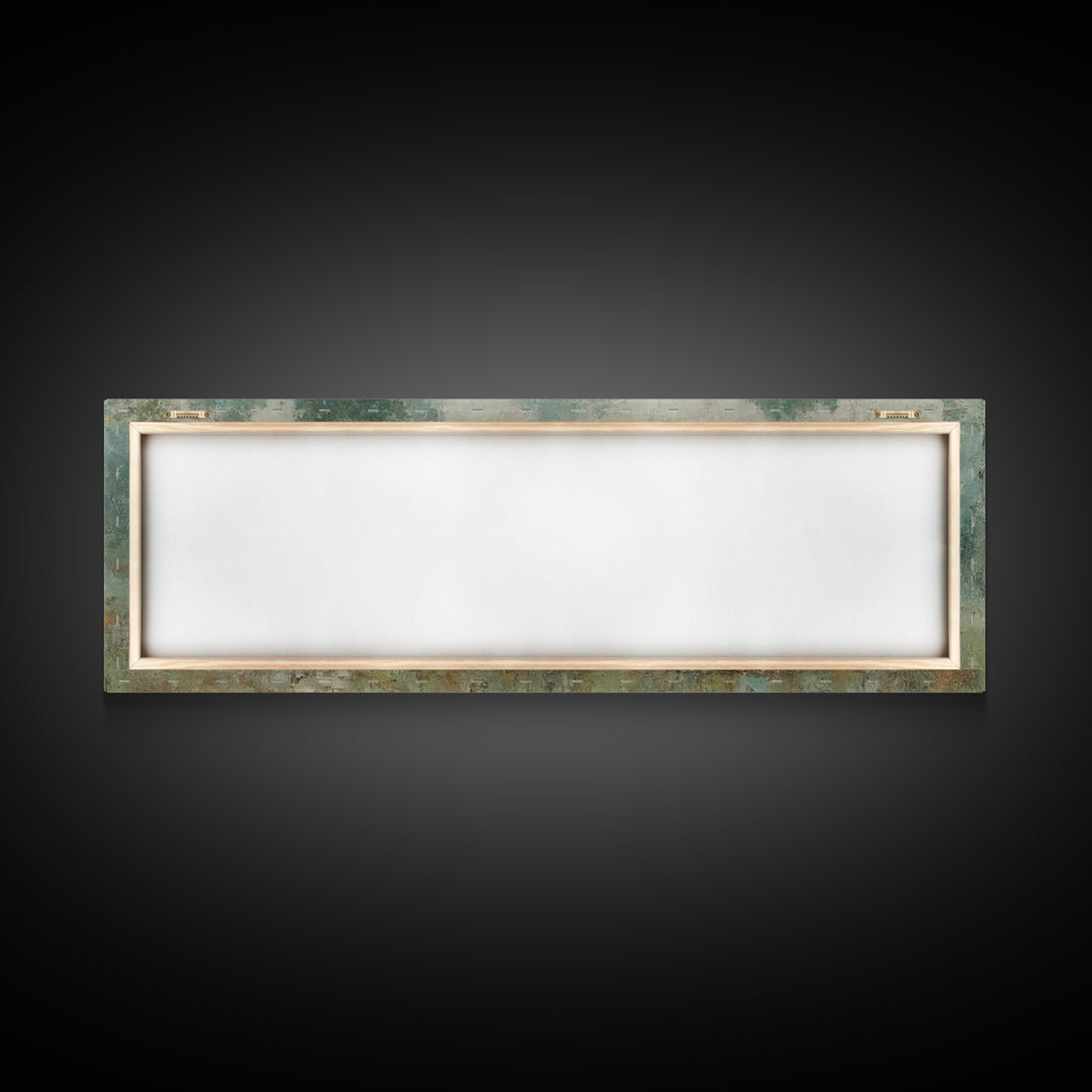 Misty Gathering, Framed Canvas Print, Panoramic Painting, Christian Art Canvas, Christian Wall Art, Jesus Painting, Christian Decor