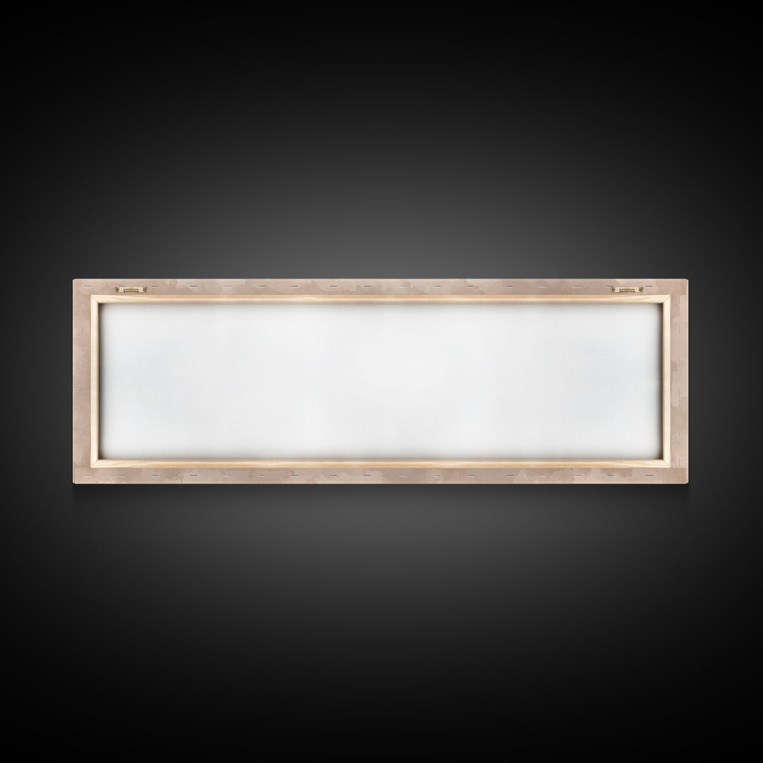 Winter Choir Line | Framed Canvas Print | Panoramic Painting | Christmas Art | Christian Christmas Art | Christian Decor | Christian Art Ca