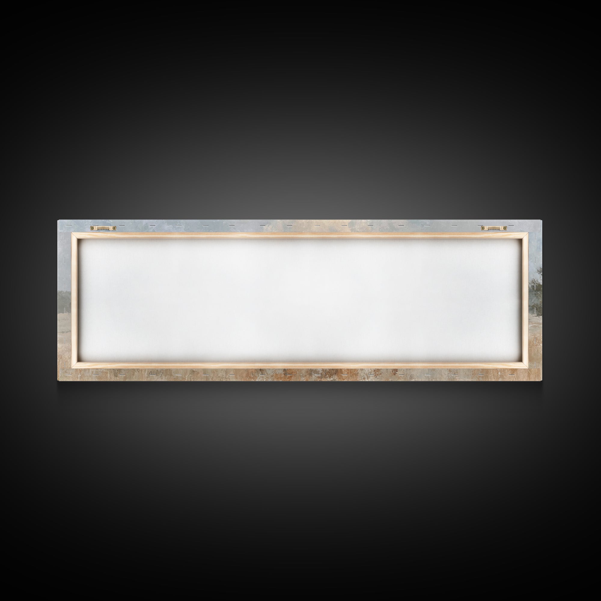 Hillside Parish Light – Framed Canvas Print – Panoramic Painting – Christian Art Canvas – Christian Wall Art – Christian Decor – Christmas