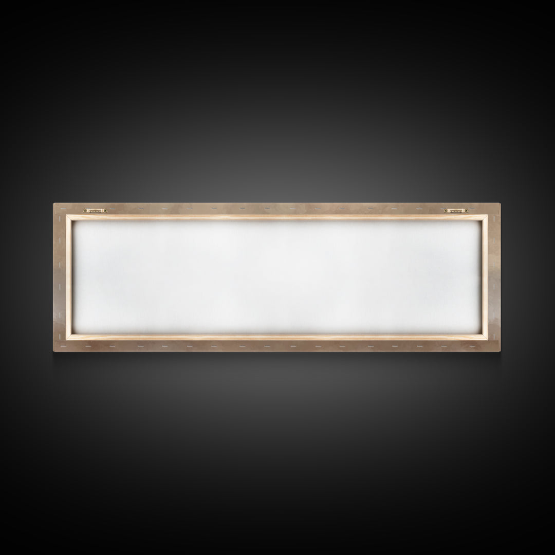 Rustic Chapel Mist – Framed Canvas Print – Panoramic Frame – Christian Art Canvas – Christian Wall Art – Christian Christmas Art – Christia