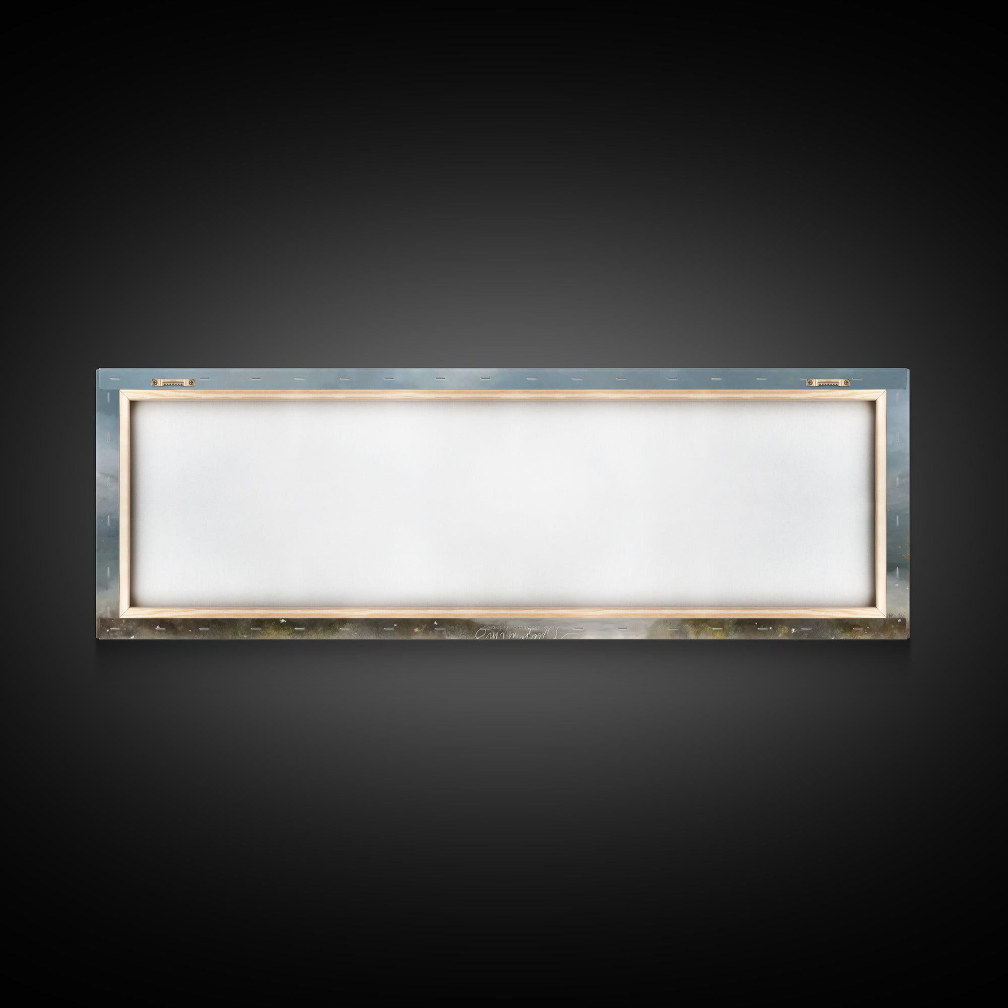 Valley Church Calm, Framed Canvas Print, Panoramic Painting, Christian Art Canvas, Christian Decor, Christian Christmas Art, Christian Wall
