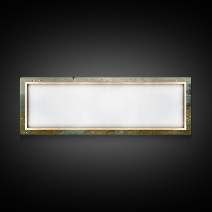 Fieldside Chapel Grace | Framed Canvas Print | Panoramic Wall Art | Christian Art Canvas | Christian Decor | Christian Art | Christmas Art