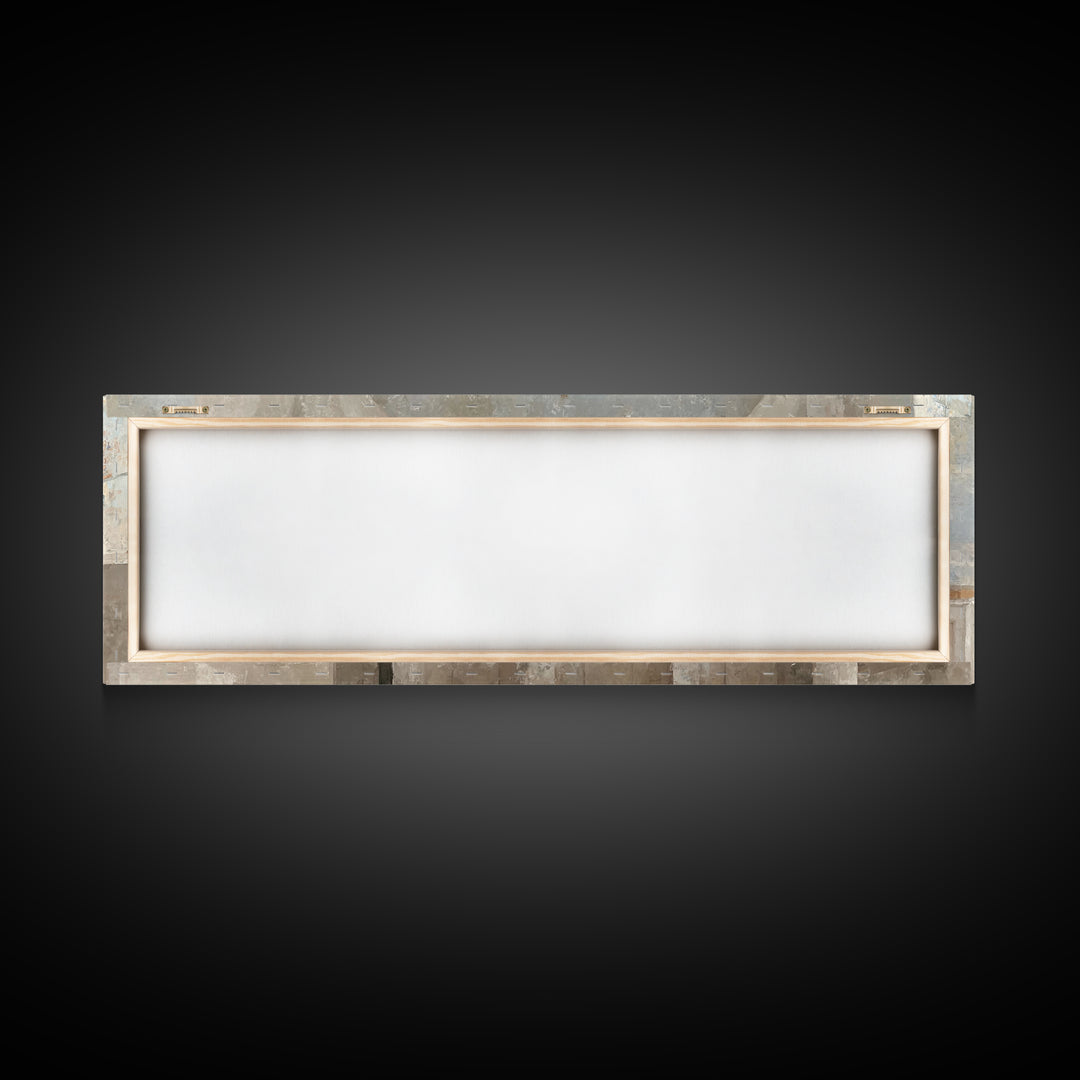 Sacred Stillness | Framed Canvas Print | Panoramic Wall Art | Christian Art Canvas | Christmas Art | Christian Art | Moody Christian Art