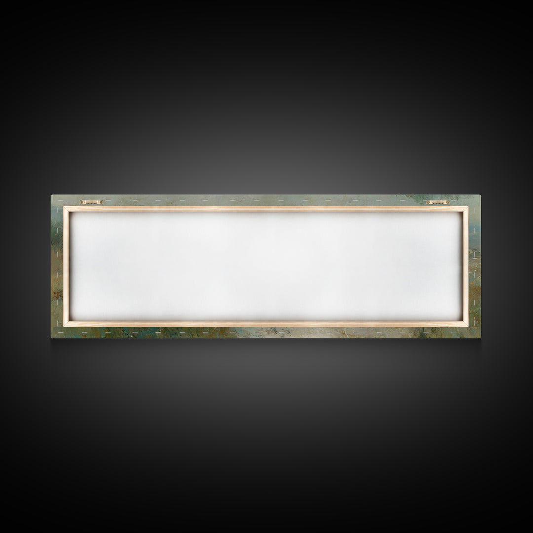 Silent Hill Cross | Framed Canvas Print | Christian Wall Art | Panoramic Print | Christian Art Canvas | Christian Painting | Vintage Christ