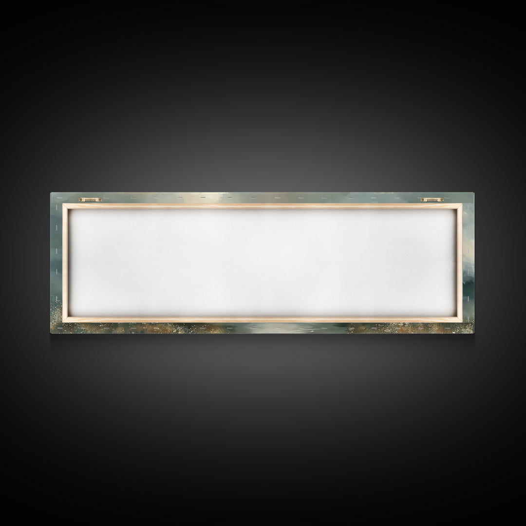 Heavenly Stillness, Framed Canvas Print, Christian Art Canvas, Panoramic Art, Christian Painting, Minimalist Christian Art, Christian Wall