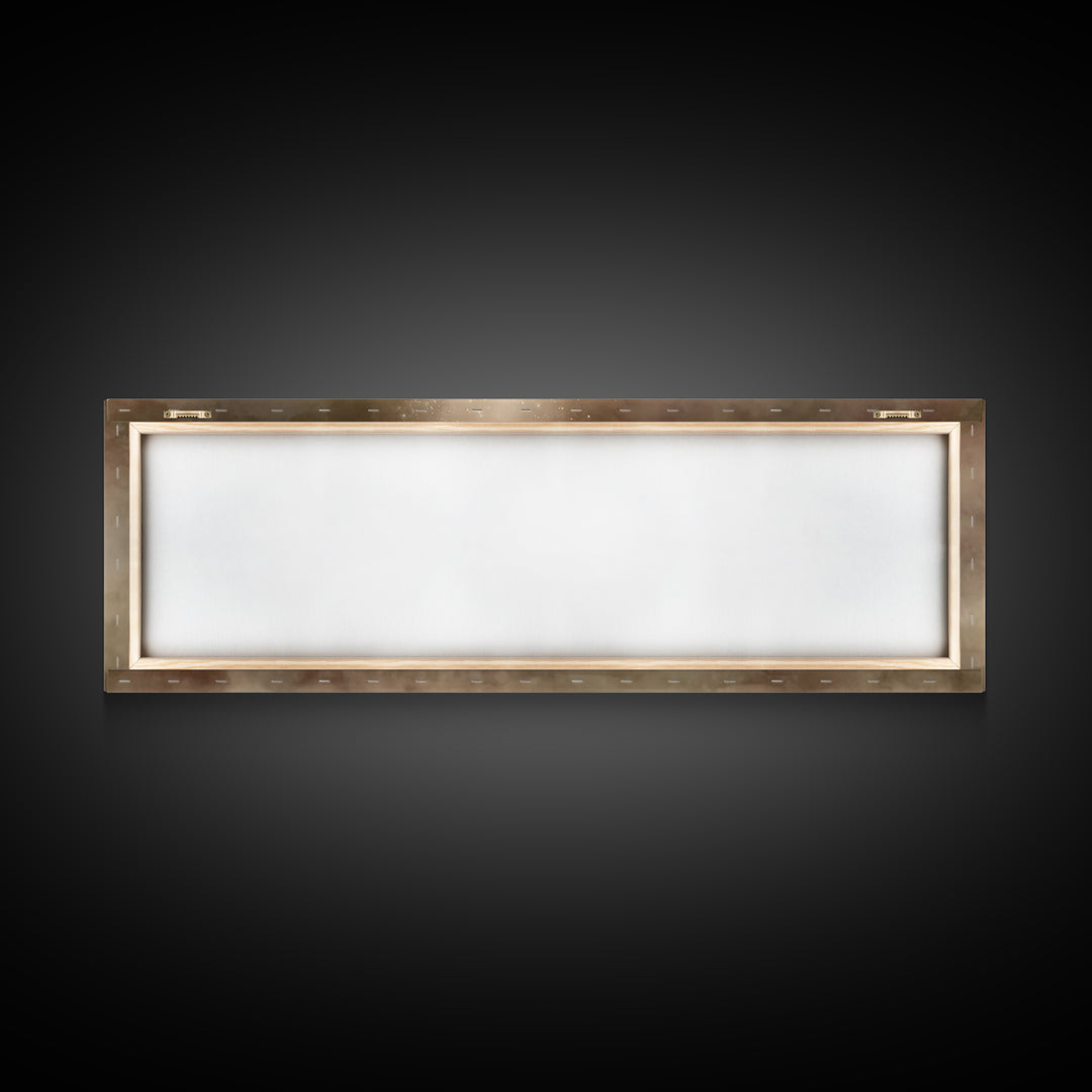 Holy Cradle Glow, Framed Canvas Print, Panoramic Wall Art, Christian Art Canvas, Christian Christmas Art, Christmas Wall Art, Christian Dec