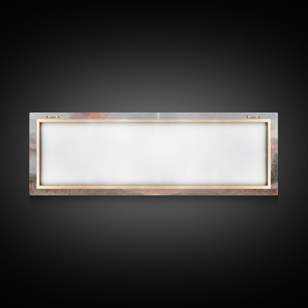 Radiant Promise – Framed Canvas Print – Panoramic Painting – Christian Art – Modern Christian Art – Christmas Art Framed – Jesus Painting
