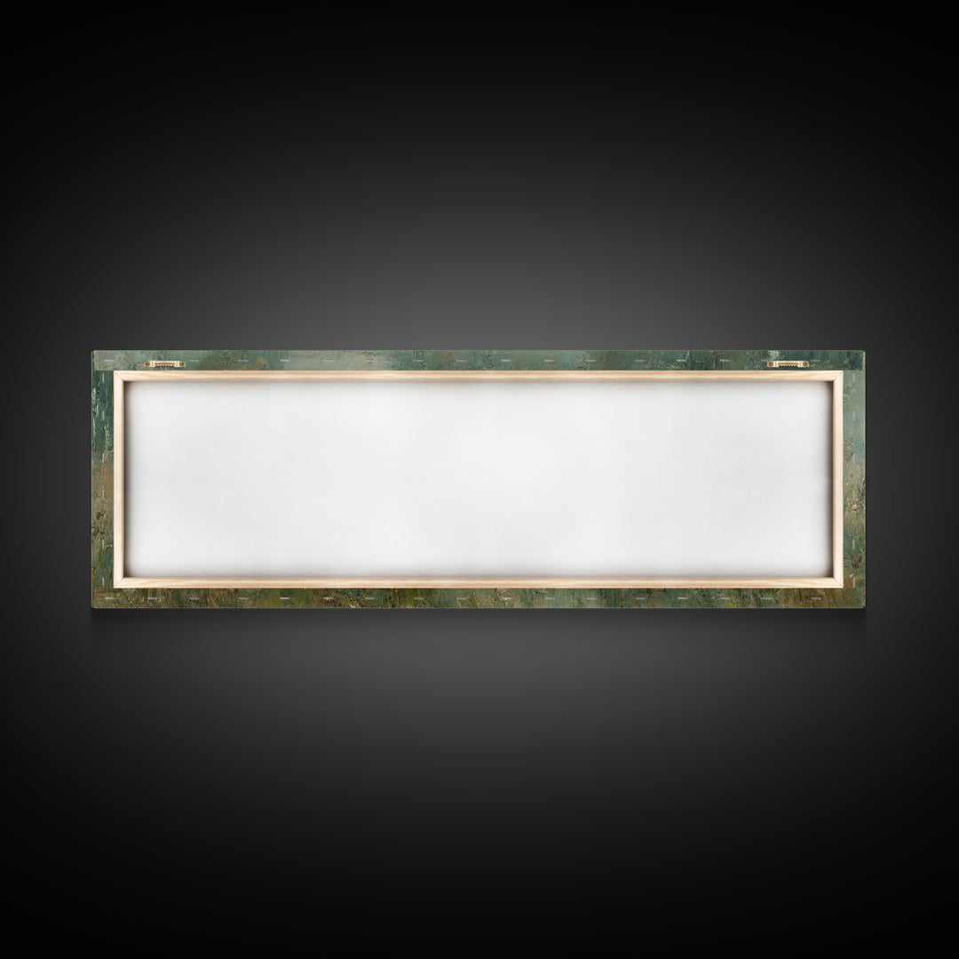 Mist Of Revelation, Framed Canvas Print, Christian Wall Art, Jesus Painting, Christian Art Canvas, Panoramic Frame, Vintage Christian Art