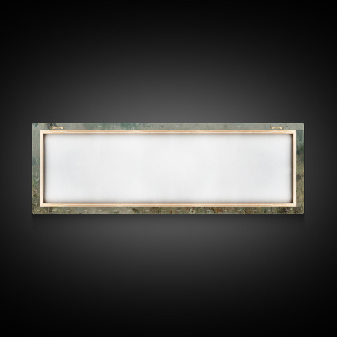Silent Ascension, Framed Canvas Print, Christian Art Canvas, Christian Wall Art, Jesus Painting, Panoramic Wall Art, Subtle Christian Art