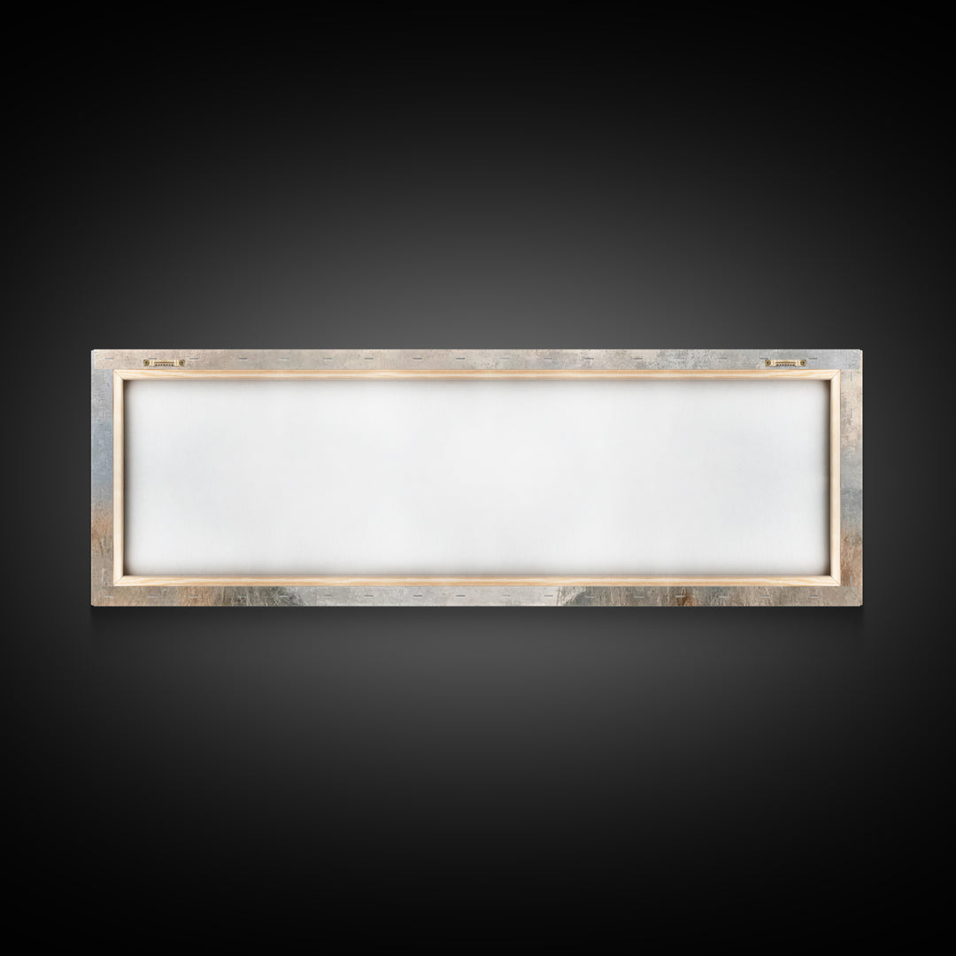 Pathway Of Peace – Framed Canvas Print – Jesus Painting – Christian Art Canvas – Christian Wall Art – Panoramic Art – Minimalist Christian