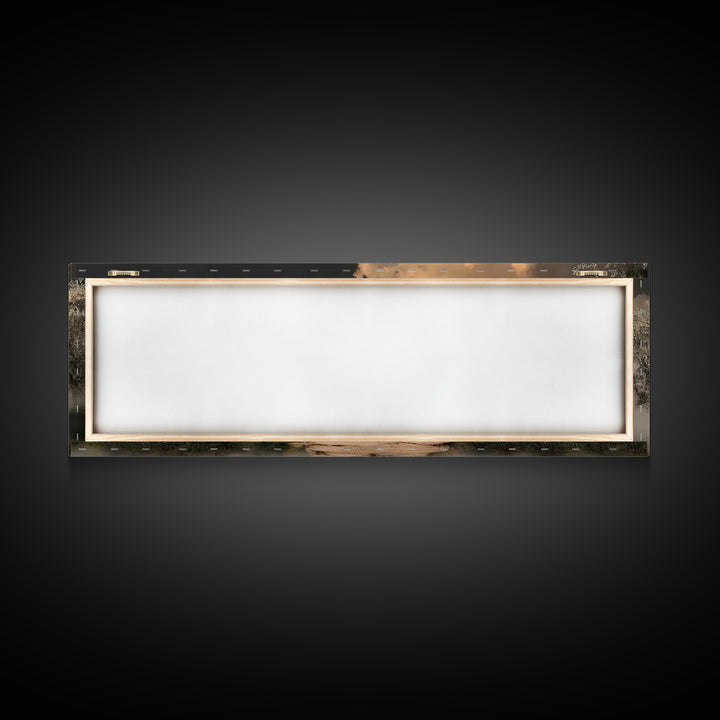 Heavenly Dawn Walk, Framed Canvas Print, Christian Wall Art, Christian Art Canvas, Panoramic Wall Art, Jesus Painting, Christmas Art