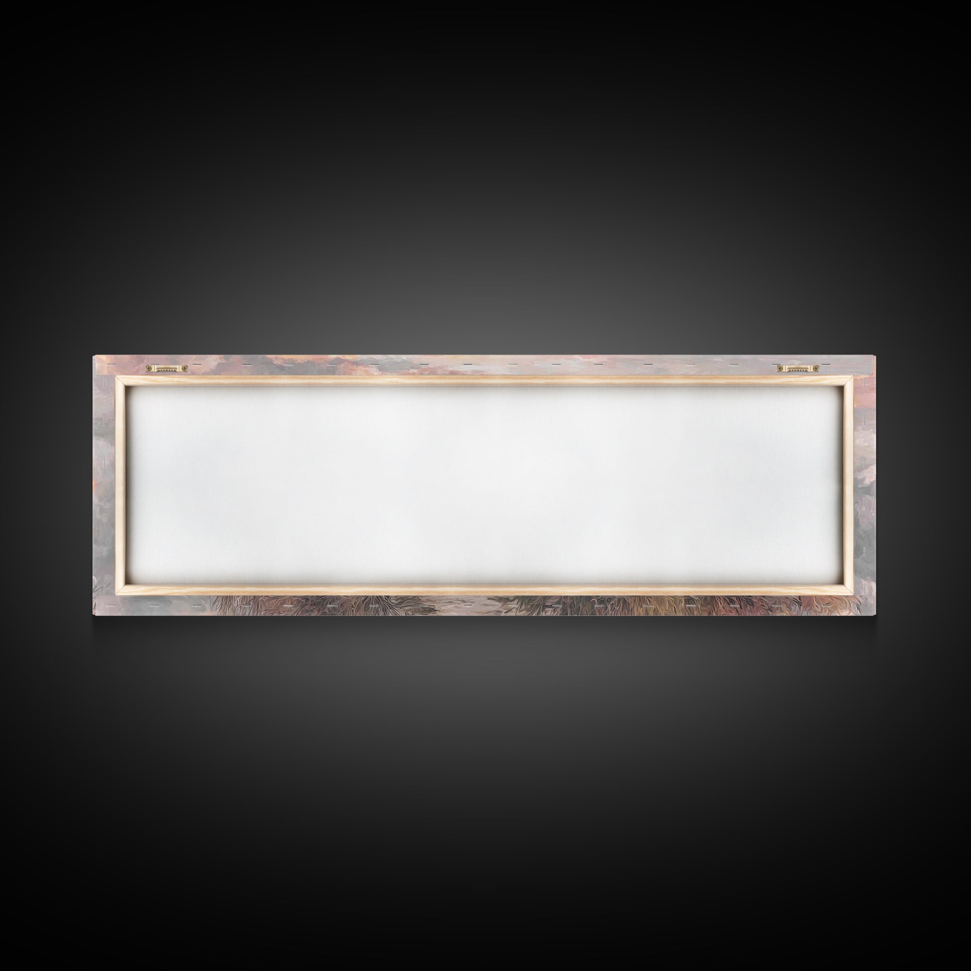 Cloudrise of Peace, Framed Canvas Print, Christian Wall Art, Christian Art Canvas, Jesus Painting, Panoramic Frame, Christian Christmas Art