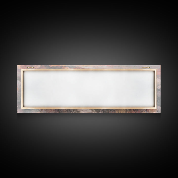 Cloudrise of Peace, Framed Canvas Print, Christian Wall Art, Christian Art Canvas, Jesus Painting, Panoramic Frame, Christian Christmas Art