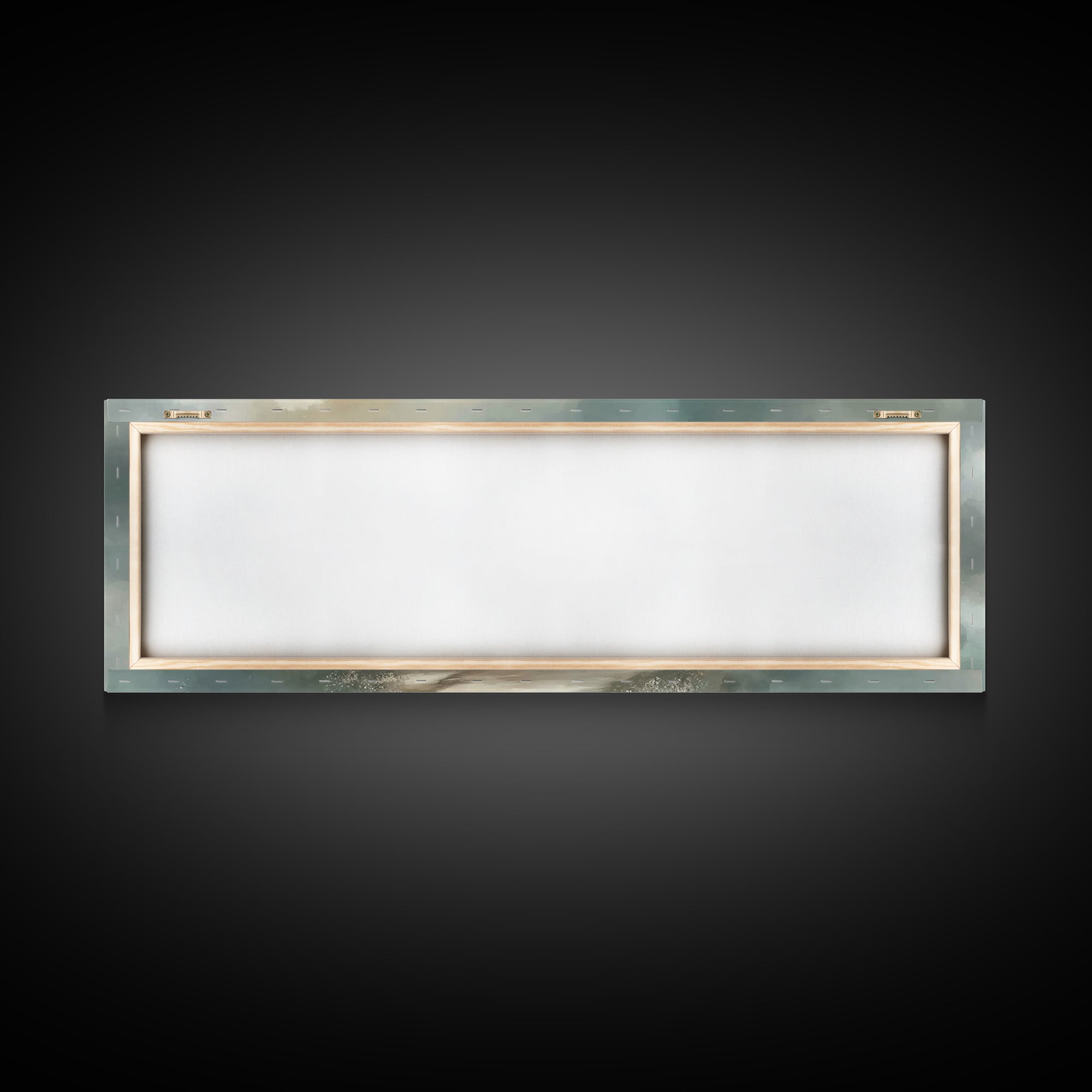 Pastoral Shepherd Calm | Framed Canvas Print | Christian Wall Art | Christian Art Canvas | Panoramic Art | Vintage Christian Art | Christma