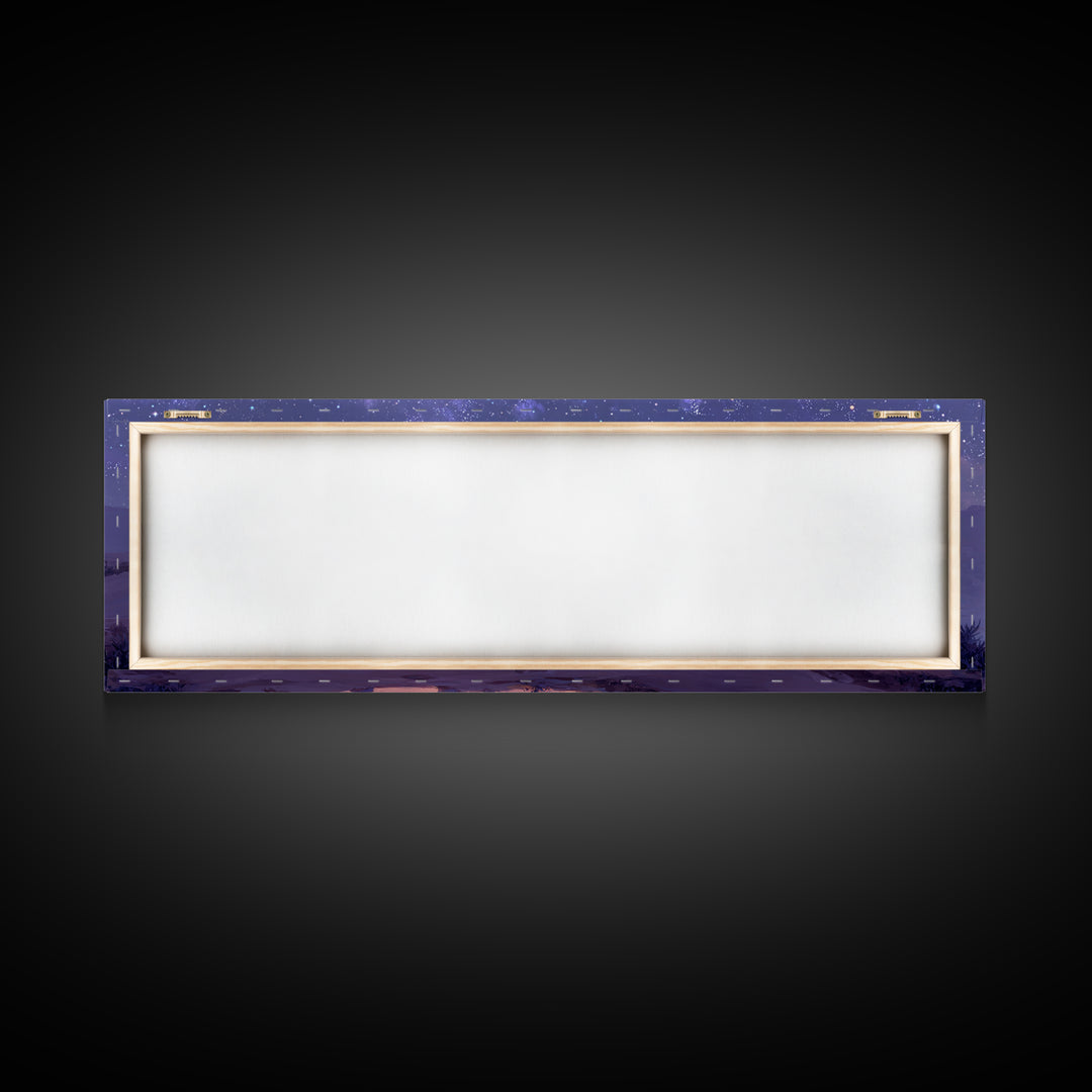 Sacred Cloud Path – Framed Canvas Print – Christian Wall Art – Christian Art Canvas – Panoramic Painting – Christian Christmas Art – Jesus
