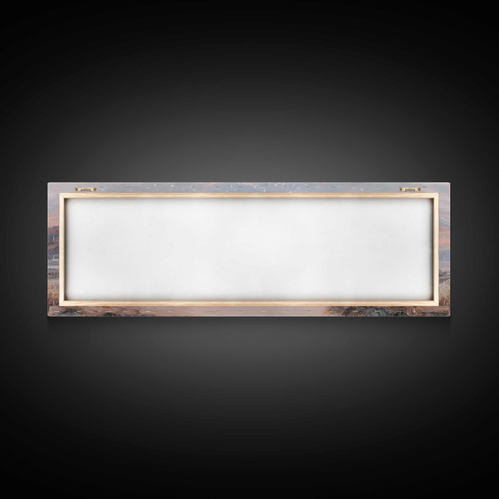 Starry Dawn Promise – Framed Canvas Print – Christian Wall Art – Panoramic Painting – Christian Art Canvas – Christmas Art – Jesus Painting