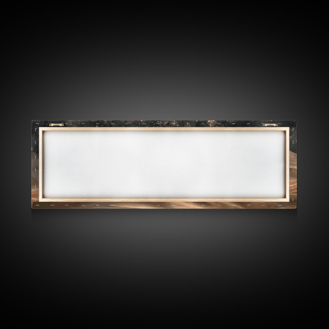 Silent Bethlehem Plains – Framed Canvas Print – Christian Wall Art – Panoramic Frame – Christian Art Canvas – Vintage Christian Art – Chris