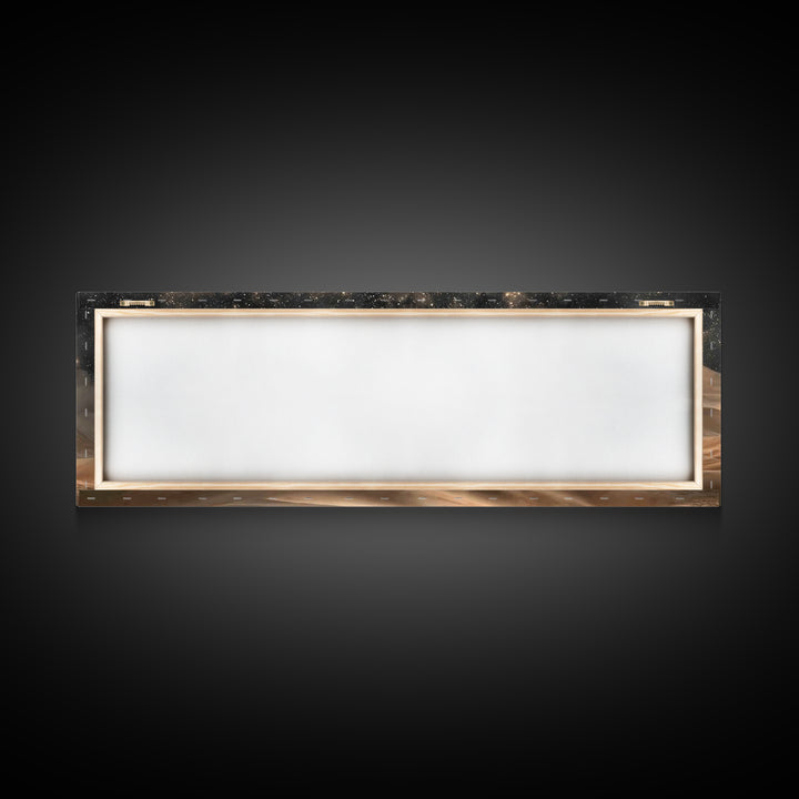 Silent Bethlehem Plains – Framed Canvas Print – Christian Wall Art – Panoramic Frame – Christian Art Canvas – Vintage Christian Art – Chris