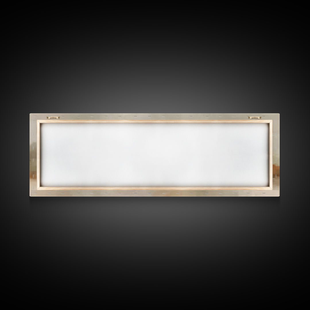 Soft Journey Glow – Framed Canvas Print – Panoramic Wall Art – Christian Art Canvas – Christian Christmas Art – Christian Wall Art – Jesus