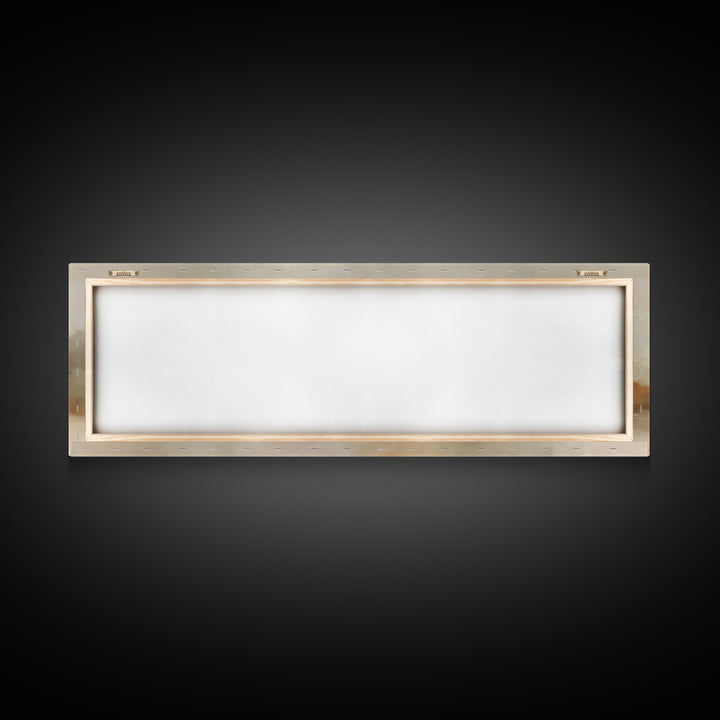 Soft Journey Glow – Framed Canvas Print – Panoramic Wall Art – Christian Art Canvas – Christian Christmas Art – Christian Wall Art – Jesus