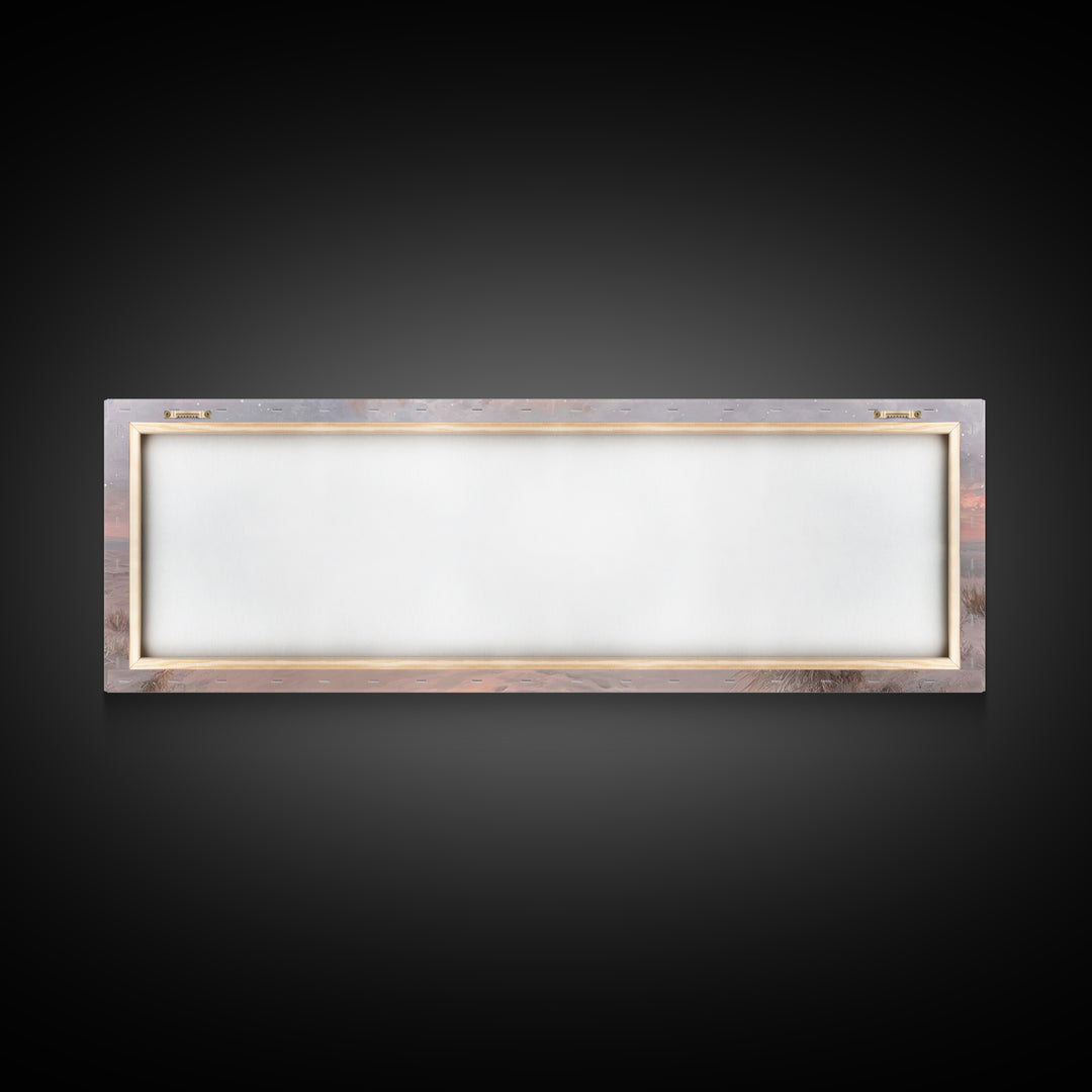 Dawn of Promise – Framed Canvas Print – Panoramic Painting – Christian Art – Christmas Wall Art – Jesus Canvas Art – Christian Gift Ideas