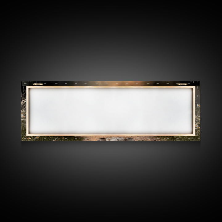 Garden of Peace | Framed Canvas Print | Panoramic Wall Art | Christian Art Canvas | Jesus Painting | Christian Decor | Christmas Art