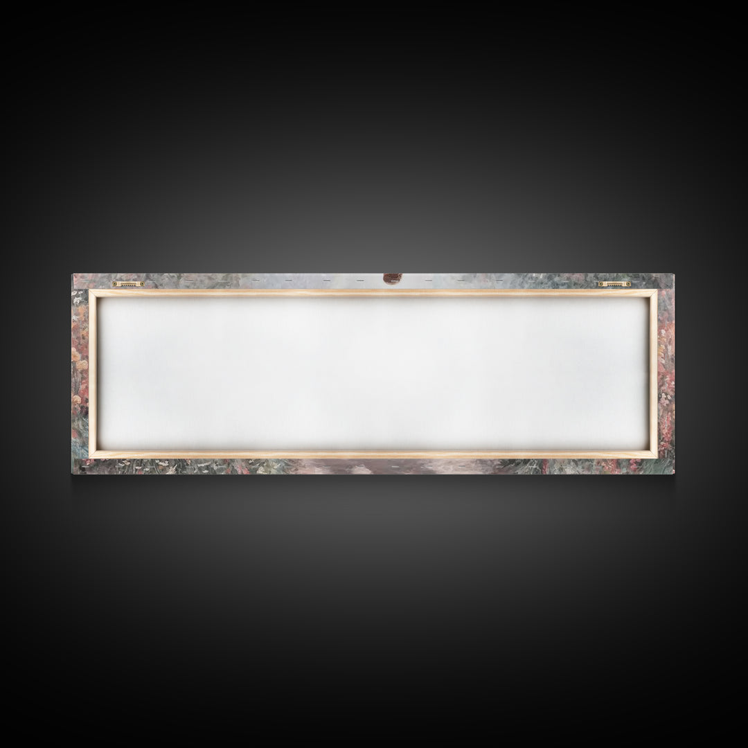 Path of Gentle Light – Framed Canvas Print – Panoramic Print – Christian Wall Art – Jesus Art Print – Christian Christmas Art – Christian D