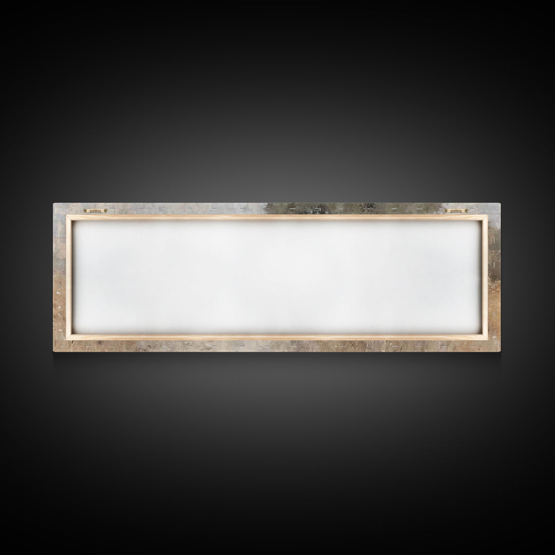Silent Faith Journey | Framed Canvas Print | Panoramic Painting | Christian Art | Jesus Painting | Christian Christmas Art | Christian Wall