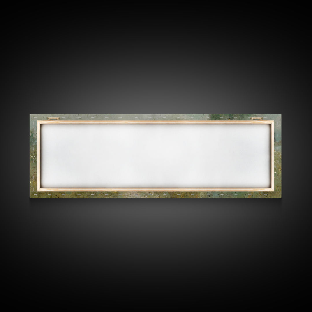 Promise In The Meadow – Framed Canvas Print – Panoramic Art – Christian Wall Art – Christian Art Canvas – Jesus Painting – Christian Art