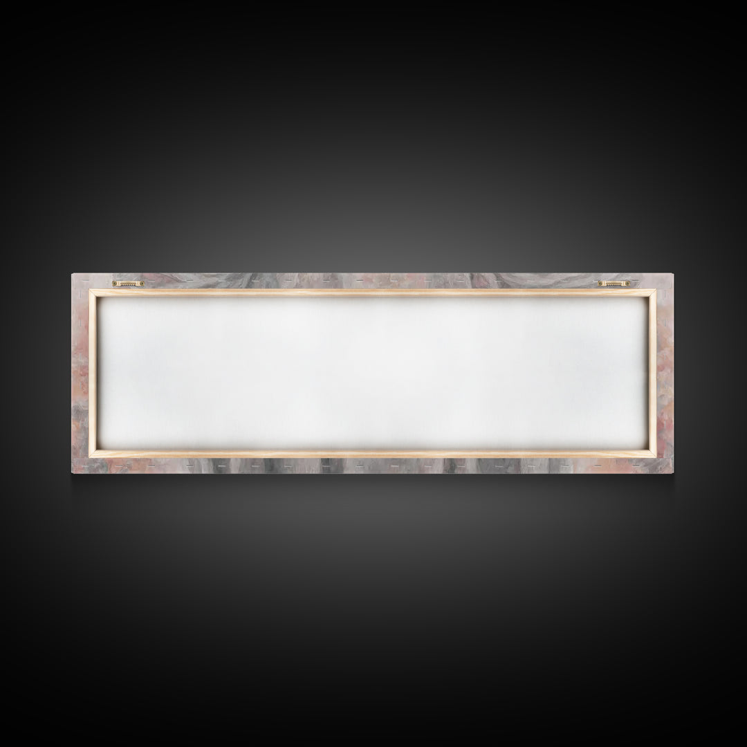 Light Of Giving – Framed Canvas Print – Panoramic Frame – Christian Art Canvas – Christian Wall Art – Jesus Christmas Art – Christian Gift
