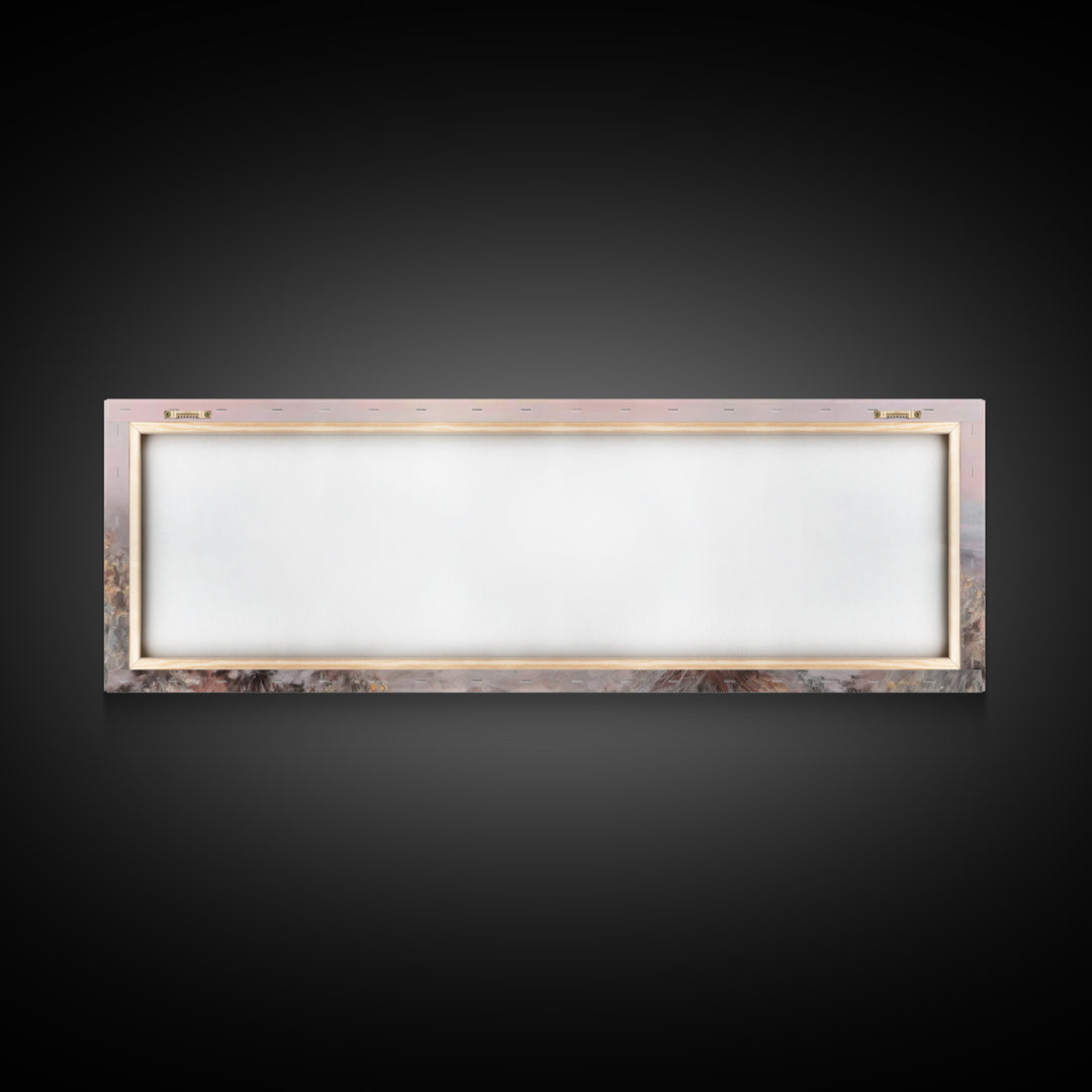 Three At Dawn – Framed Canvas Print – Panoramic Frame – Christian Art Canvas – Christian Art – Christian Wall Art – Modern Christian Painti