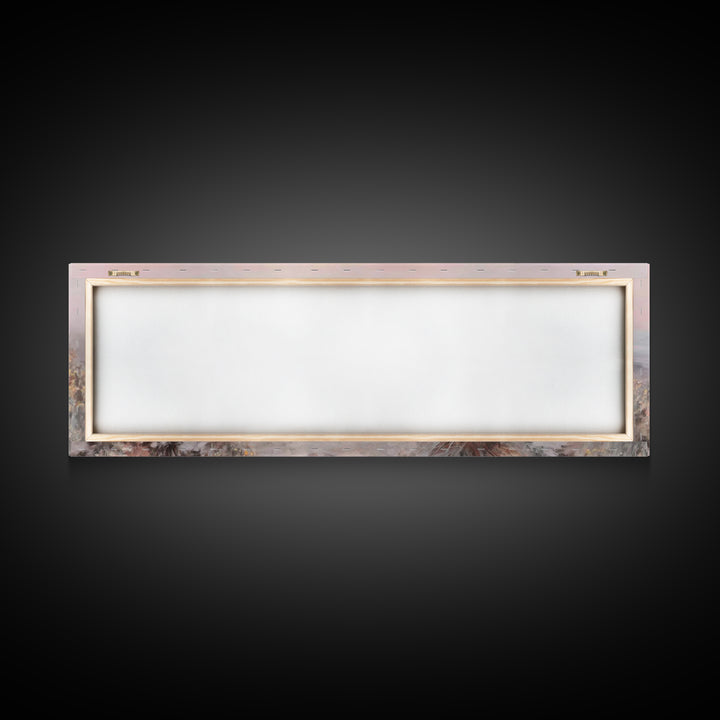 Three At Dawn – Framed Canvas Print – Panoramic Frame – Christian Art Canvas – Christian Art – Christian Wall Art – Modern Christian Painti