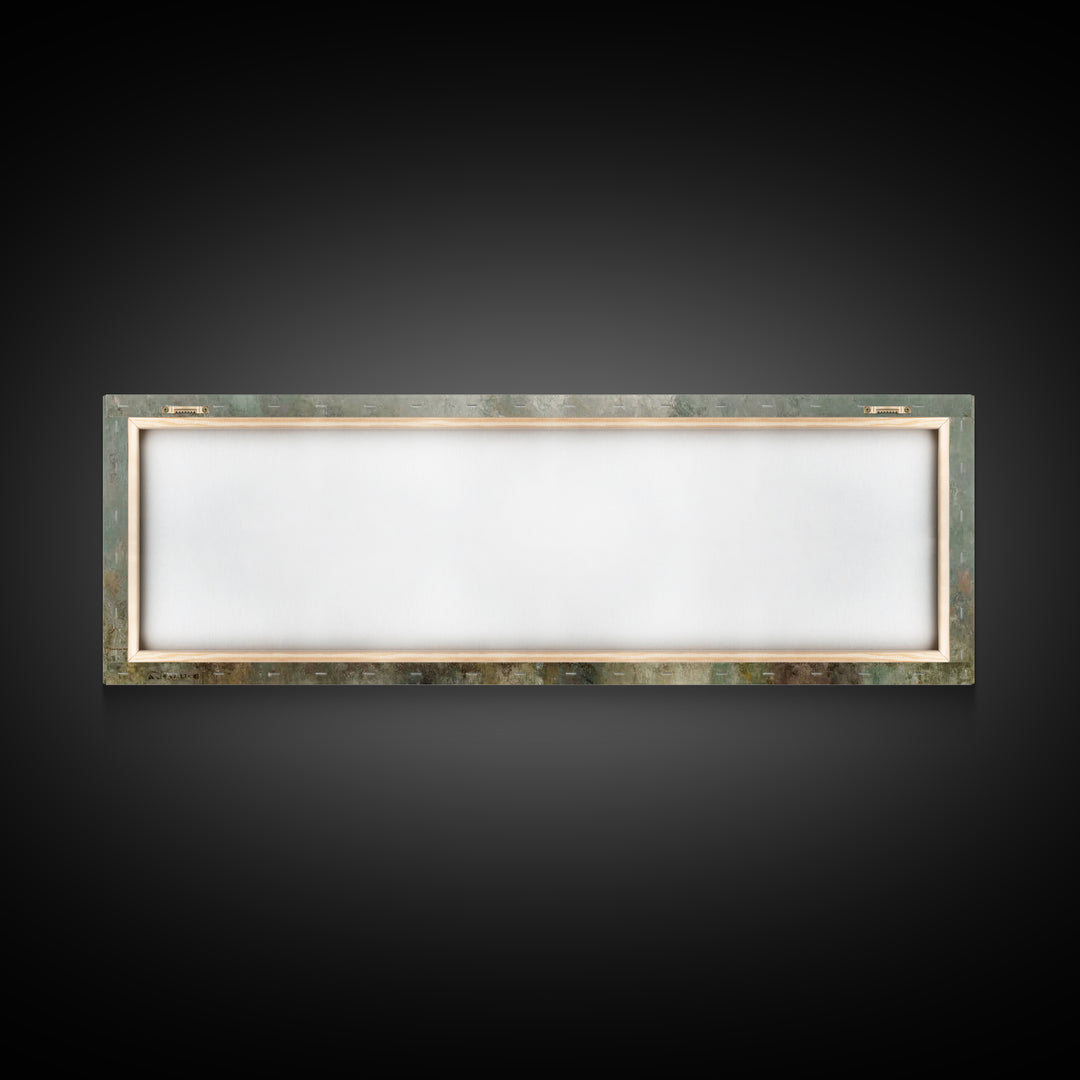 Cloudborne Worship - Framed Canvas Print - Christian Art Canvas - Panoramic Frame - Christian Painting - Christian Wall Art - Christian Gif