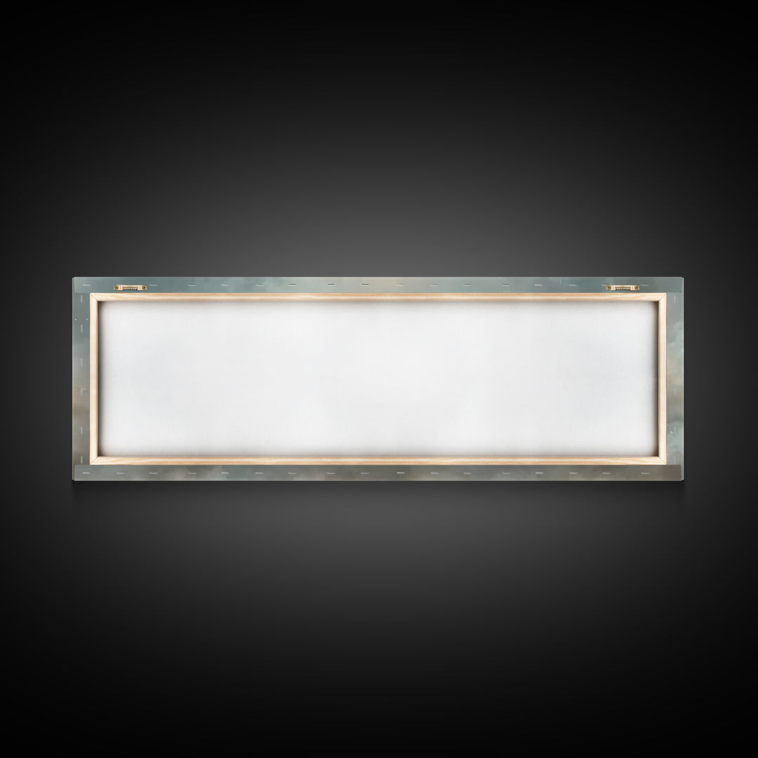 Peaceful Crossrise, Framed Canvas Print, Christian Art Print, Panoramic Painting, Christian Wall Art, Subtle Christian Art, Christian Gift
