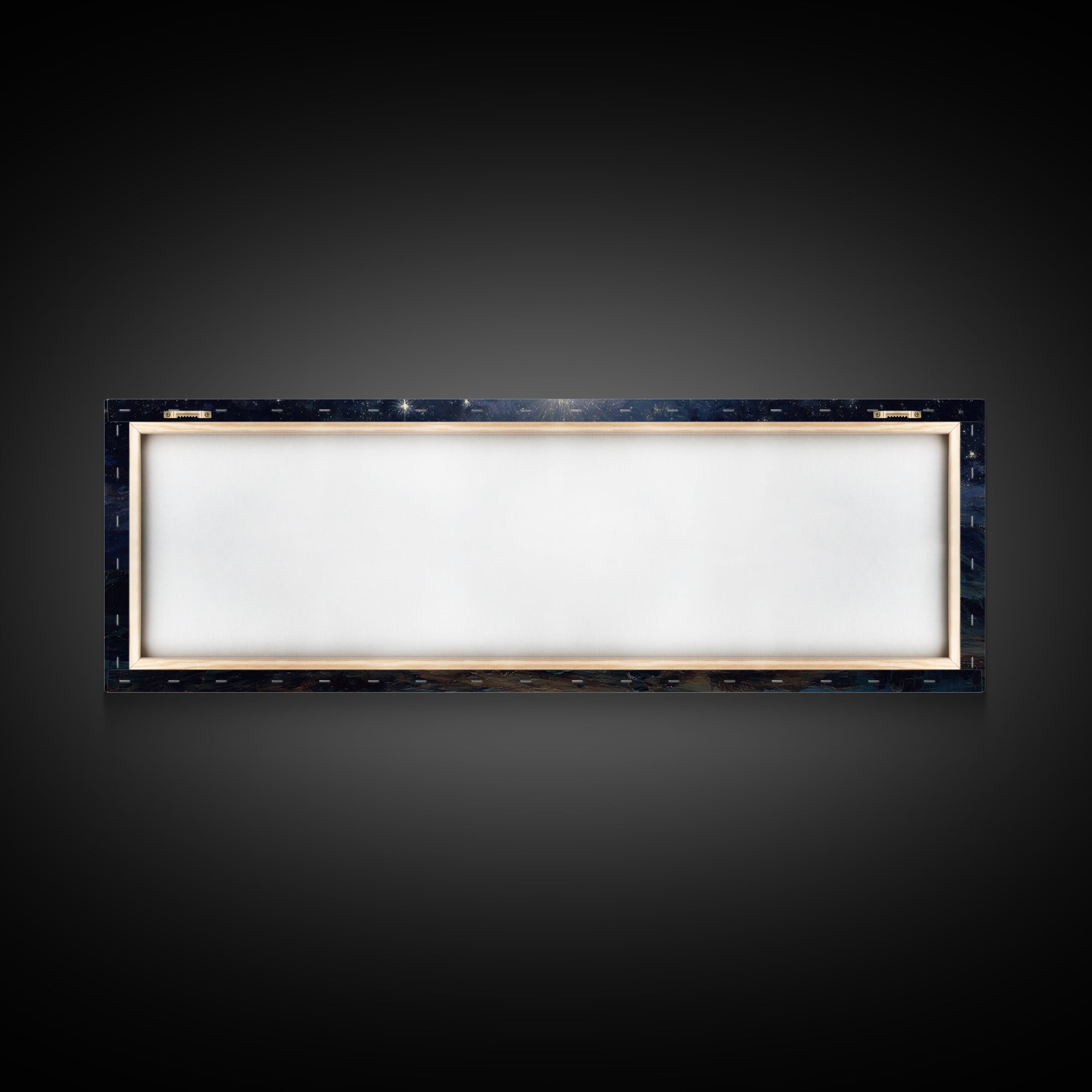 Holy Night Wonder - Framed Canvas Print - Panoramic Painting - Christian Art Canvas - Christmas Art - Christian Wall Art - Christian Art Gi