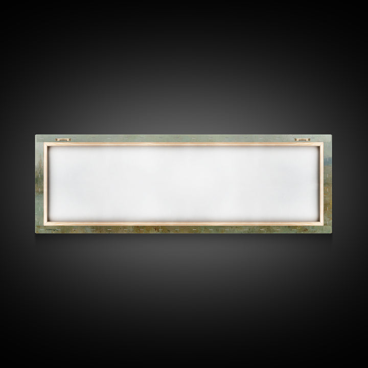 Shepherds At Dawn, Framed Canvas Print, Christian Wall Art, Panoramic Frame, Christian Art Canvas, Subtle Christian Art, Christian Home Dec