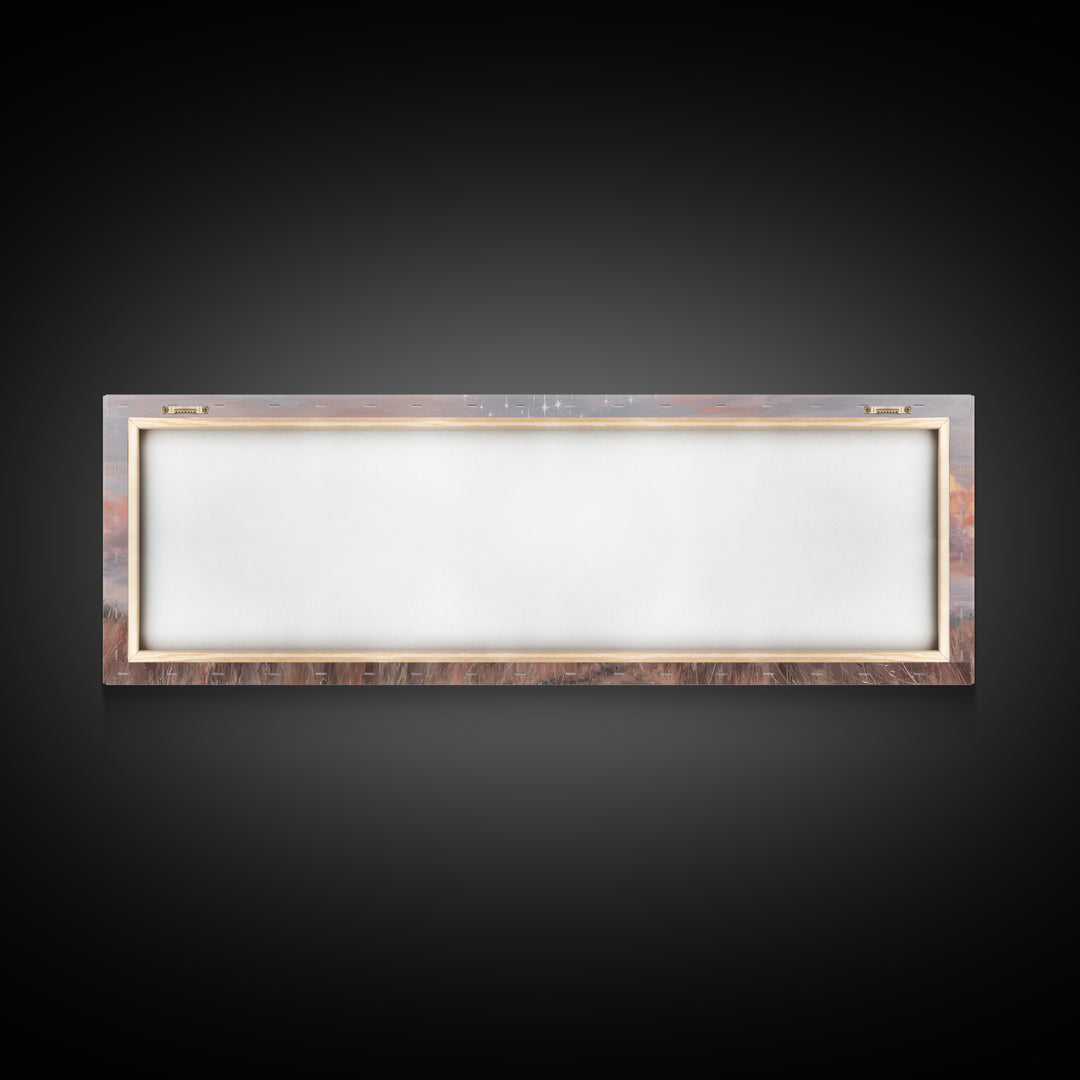 Radiant Sky Blessing | Framed Canvas Print | Christian Art Canvas | Panoramic Art | Christmas Art Prints | Christian Wall Art | Modern Chri