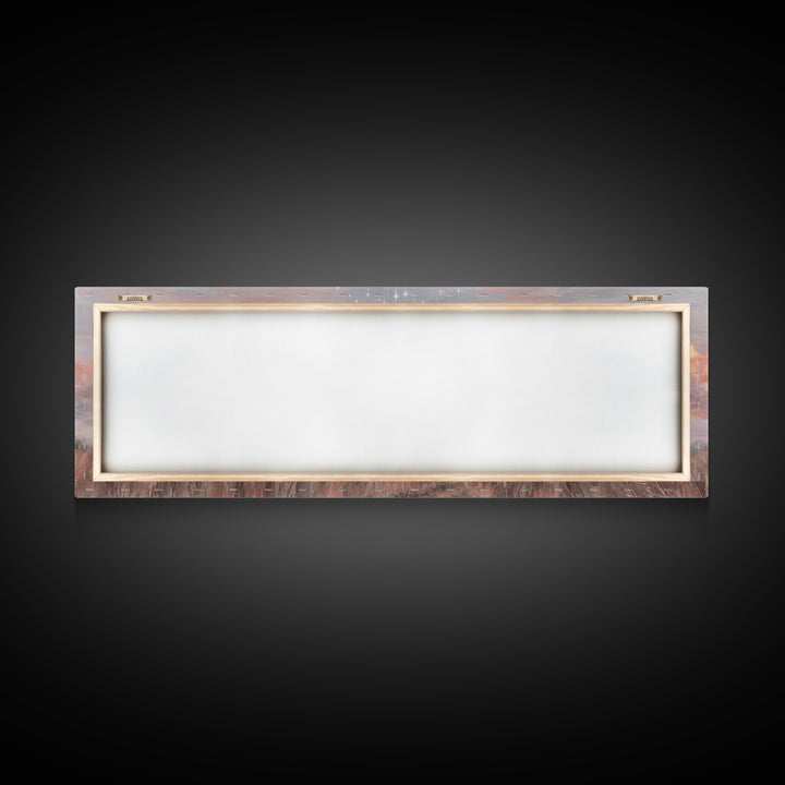 Radiant Sky Blessing | Framed Canvas Print | Christian Art Canvas | Panoramic Art | Christmas Art Prints | Christian Wall Art | Modern Chri