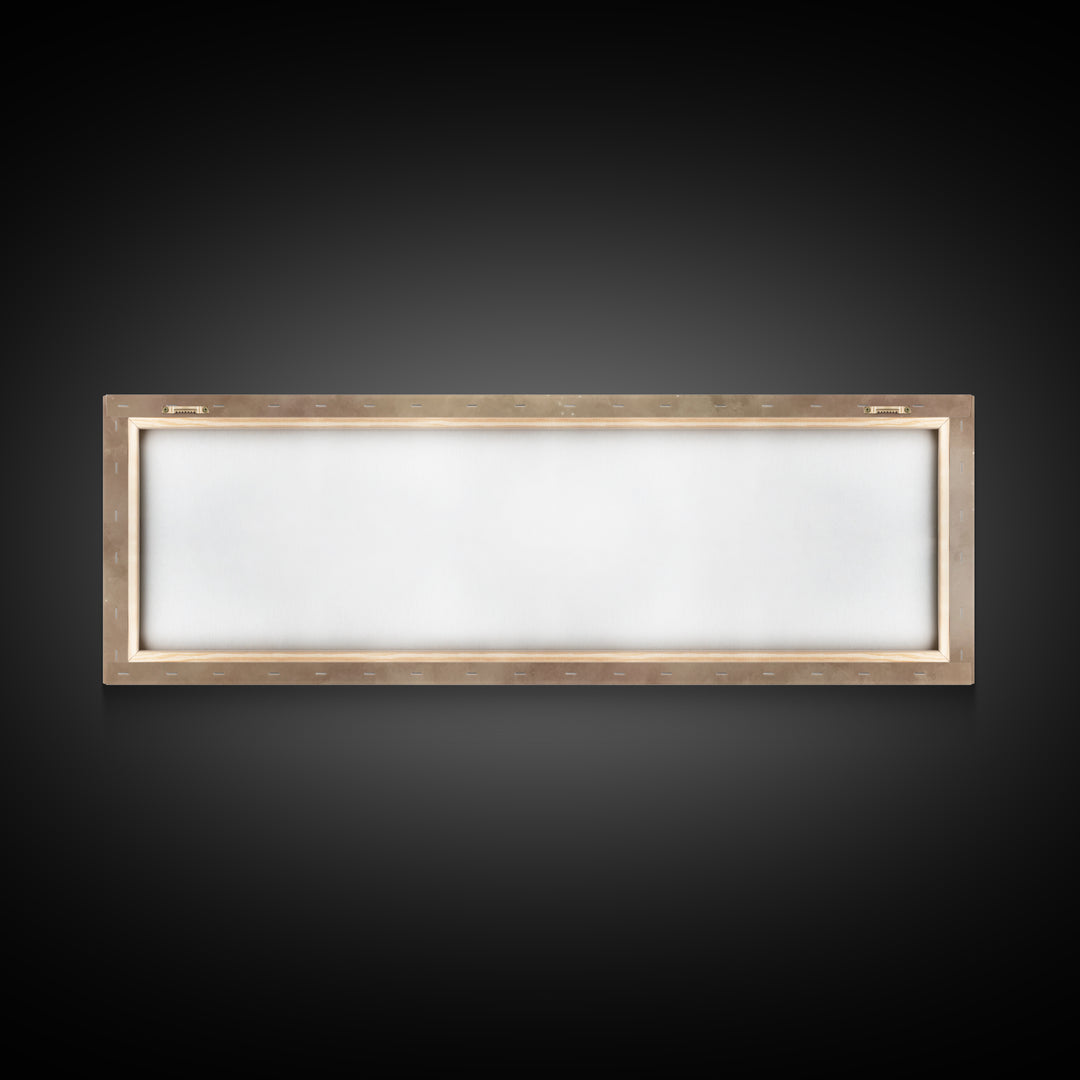 Manger Light Glory, Framed Canvas Print, Christian Art Canvas, Christian Wall Art, Panoramic Painting, Christmas Art Prints, Christian Deco