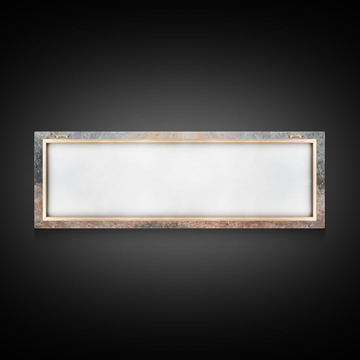 Radiant Manger Joy | Framed Canvas Print | Christian Art Canvas | Panoramic Wall Art | Christmas Wall Art | Christian Decor