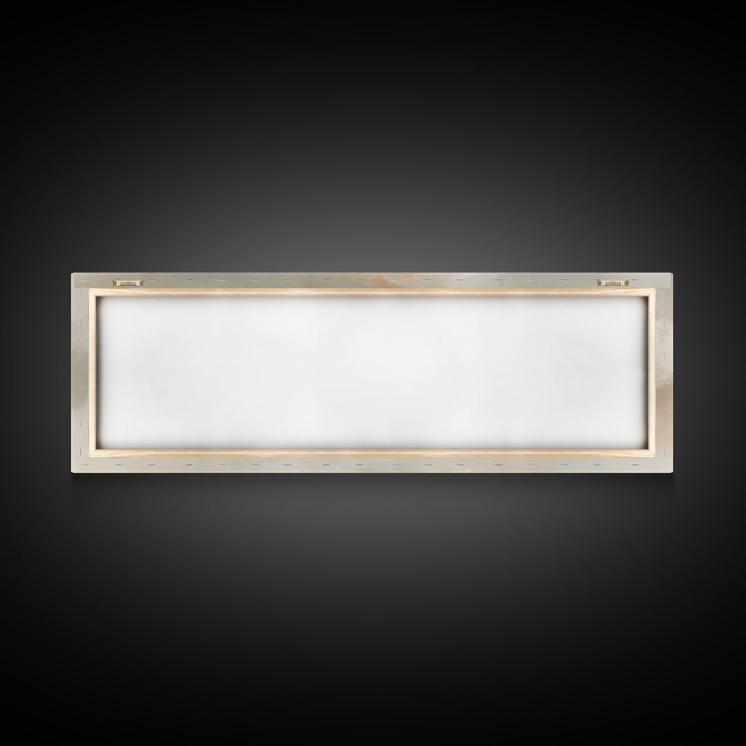 Humble Birth Glow - Framed Canvas Print - Christian Wall Art - Panoramic Painting - Christian Gift - Jesus Painting