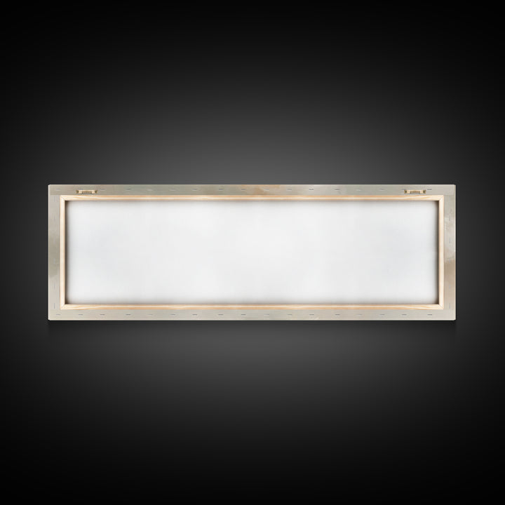 Humble Birth Glow - Framed Canvas Print - Christian Wall Art - Panoramic Painting - Christian Gift - Jesus Painting