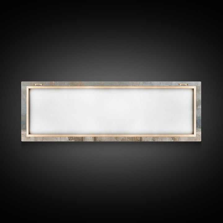 Manger Star Peace - Framed Canvas Print - Christian Wall Art - Extra Wide Art - Christian Decor - Christmas Art