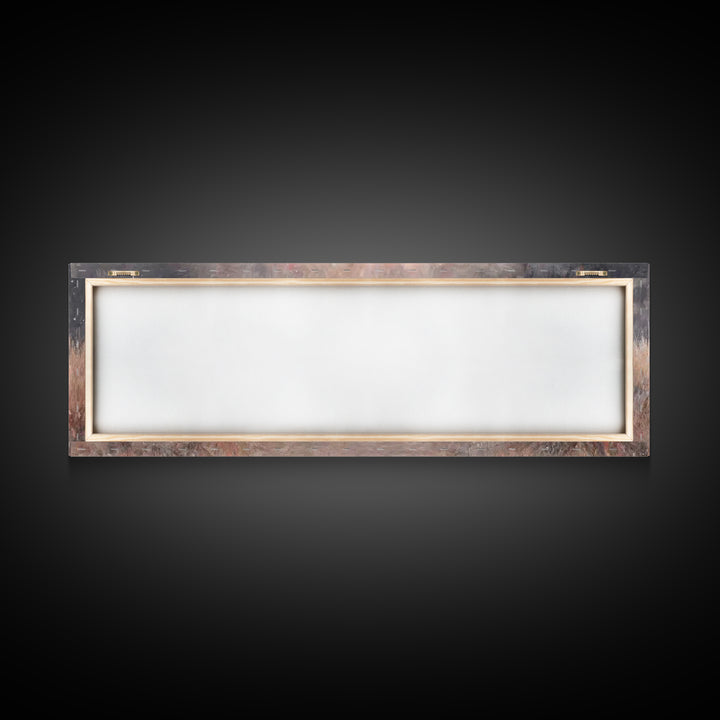 Radiant Manger Star - Framed Canvas Print - Christian Christmas Art - Panoramic Painting - Christian Art Canvas - Christmas Wall Art