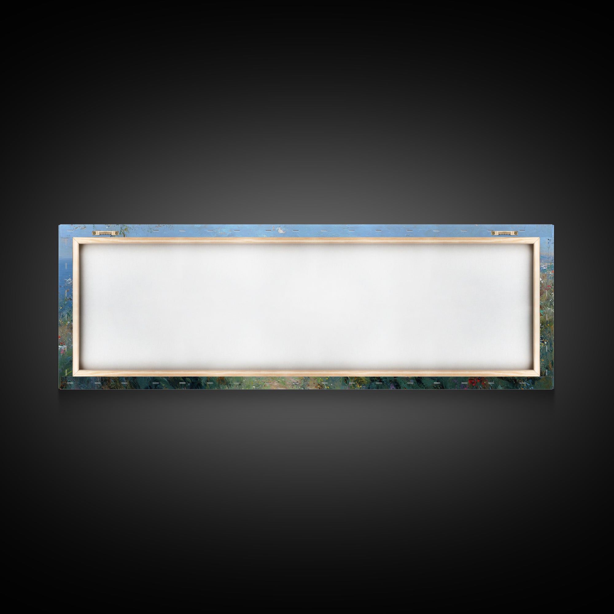 Gentle Dawn Presence | Framed Canvas Print | Christian Wall Art | Panoramic Painting | Christian Art Print | Jesus Painting