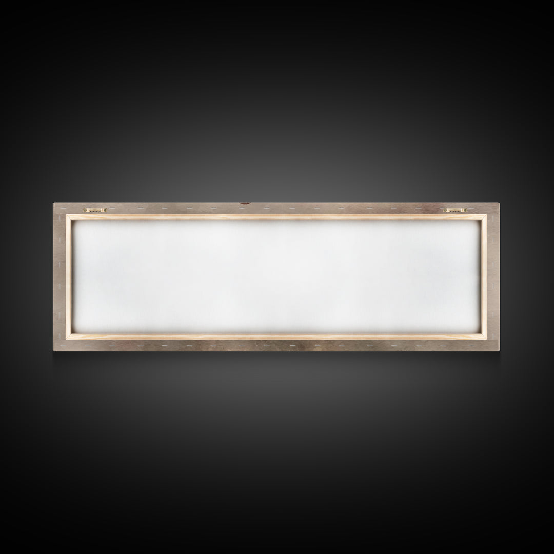 Fields Of His Peace - Framed Canvas Print - Panoramic Frame - Christian Art Prints - Jesus Art Print - Christian Decor