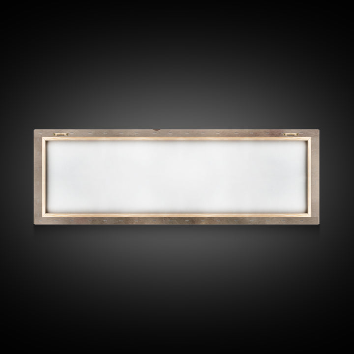 Fields Of His Peace - Framed Canvas Print - Panoramic Frame - Christian Art Prints - Jesus Art Print - Christian Decor