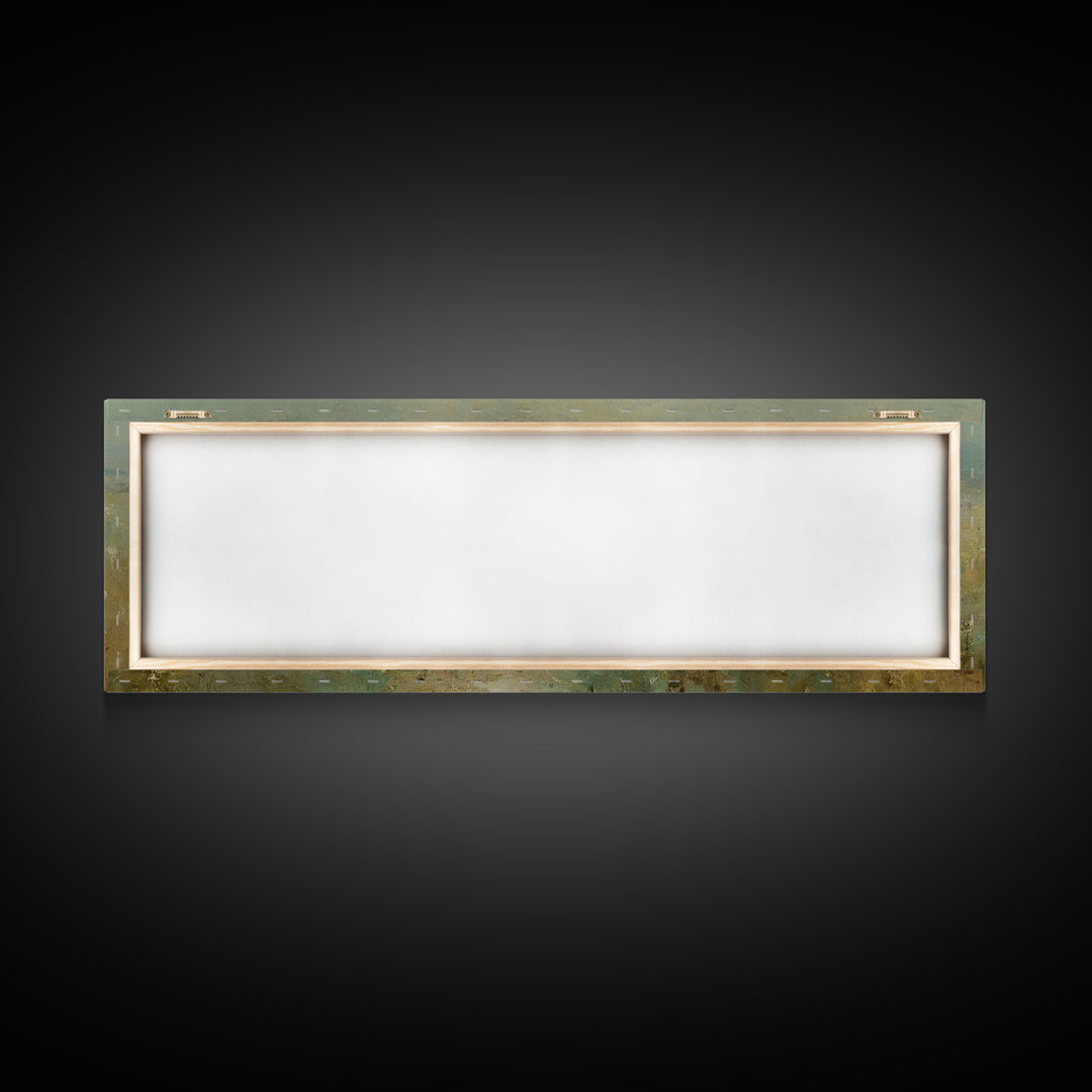 Meadow Of His Peace | Framed Canvas Print | Panoramic Art | Christian Art Canvas | Jesus Wall Art | Christian Painting